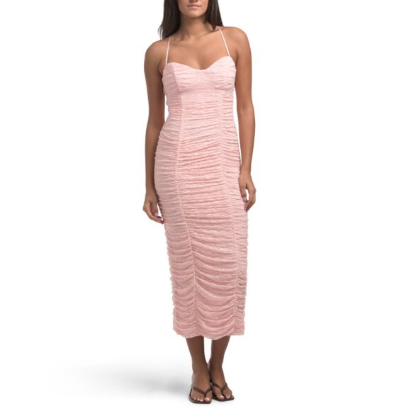 AFRM Pink Tosca Ruched Dress - Picture 1 of 2